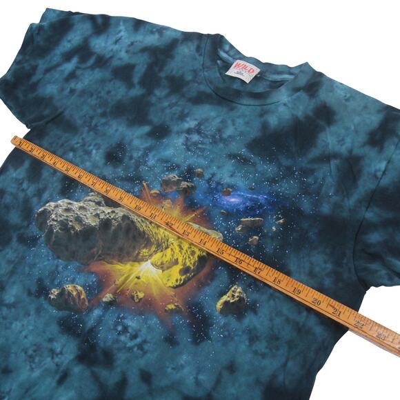 Vintage Astroid Collision Tie Dye Graphic T Shirt - Picture 6 of 7